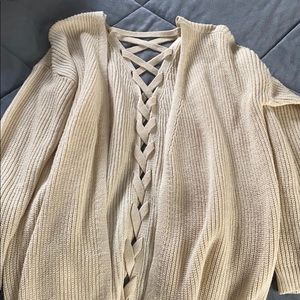 Braided pullover